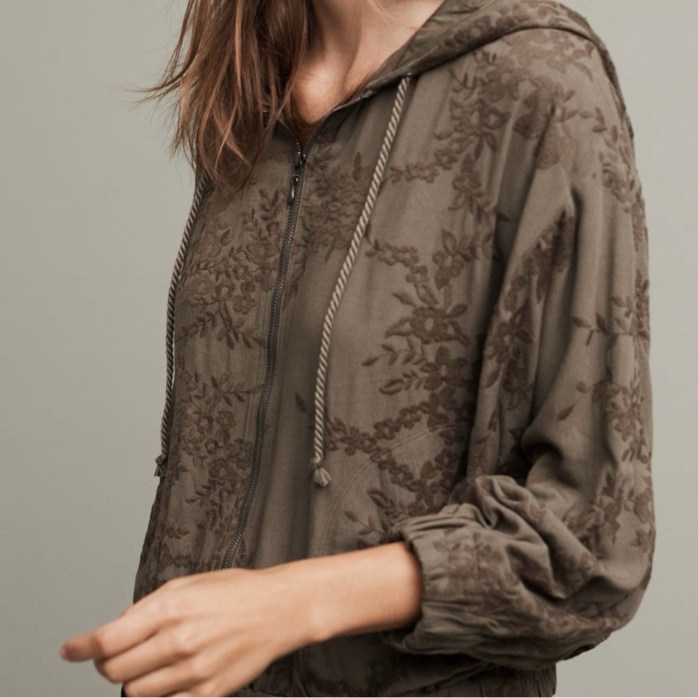 Saturday/Sunday Embroidered Zip-Up Hoodie/Jacket